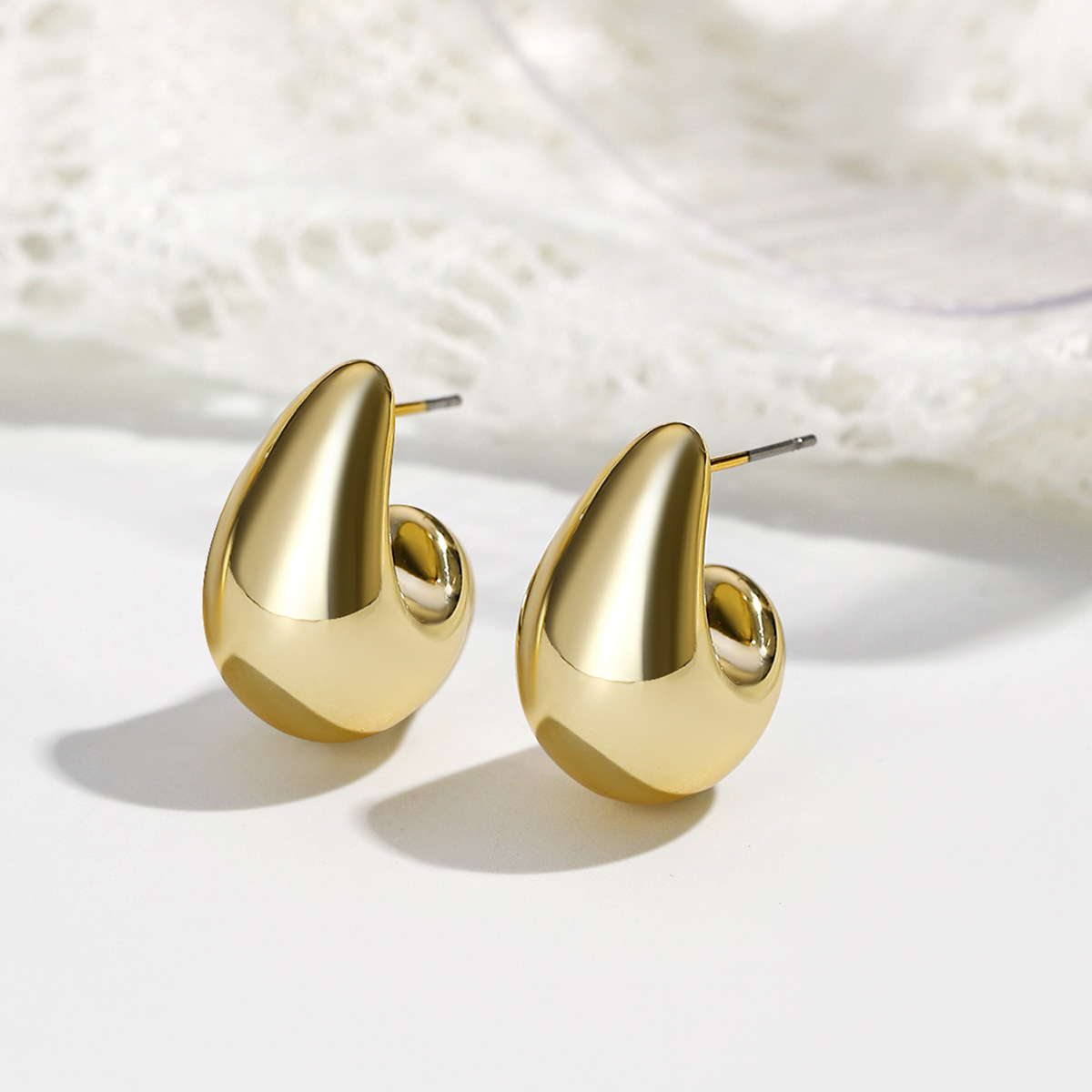 Street Fashion Earrings - Water drop earrings, simple and fashionable
