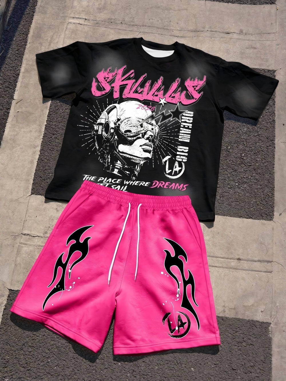 Street Fashion China - 2026 Summer New Men's Short-Sleeved Shorts