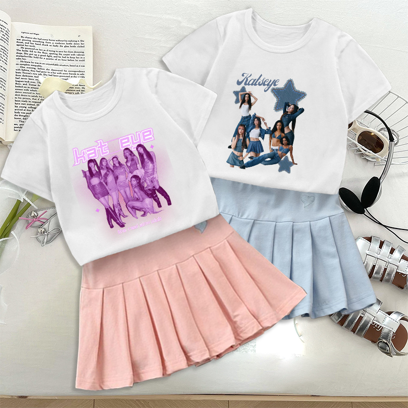 Fashion K POP K-KATSEYE T-shir - Street Fashion Tshirt ulasan dan harga