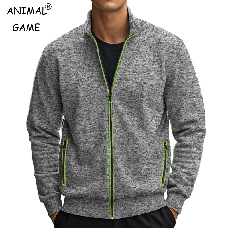 Mens Stand Collar Sweatshirt C - Street Fashion Game ulasan dan harga