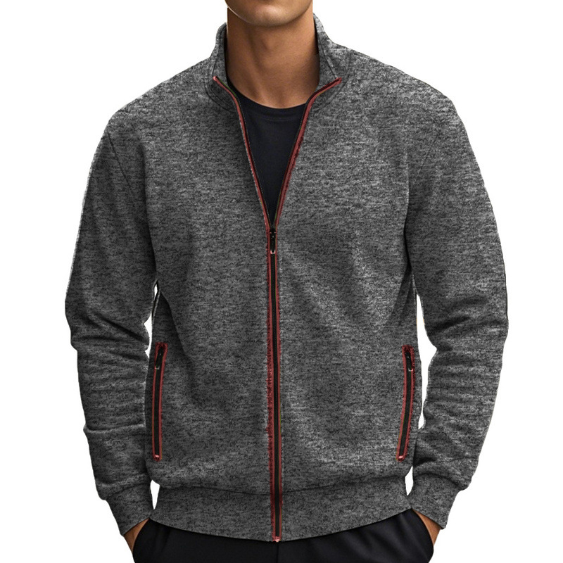 Mens Stand Collar Sweatshirt C - Street Fashion Game ulasan dan harga