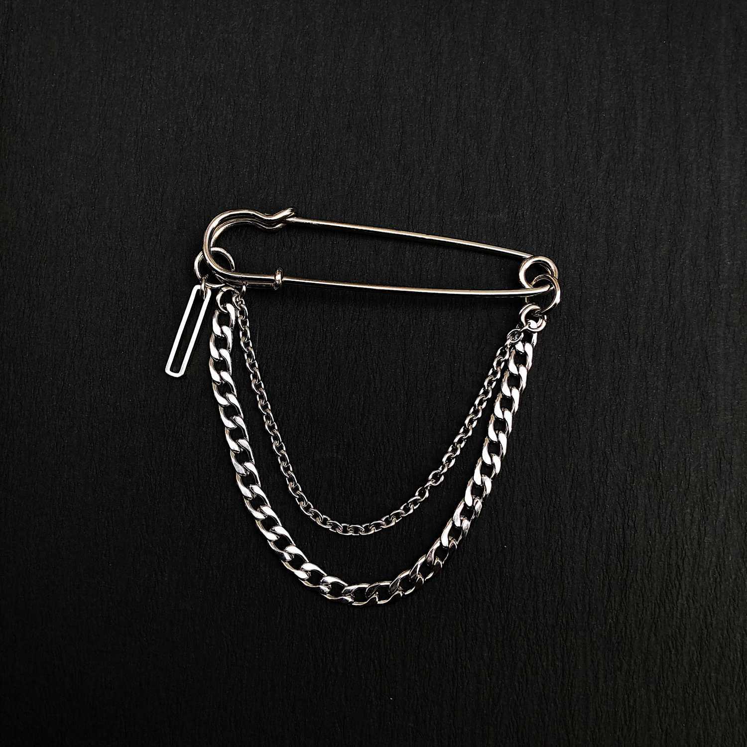 Punk Pendant Double Pin Clip C - Street Fashion In Korea ulasan dan harga