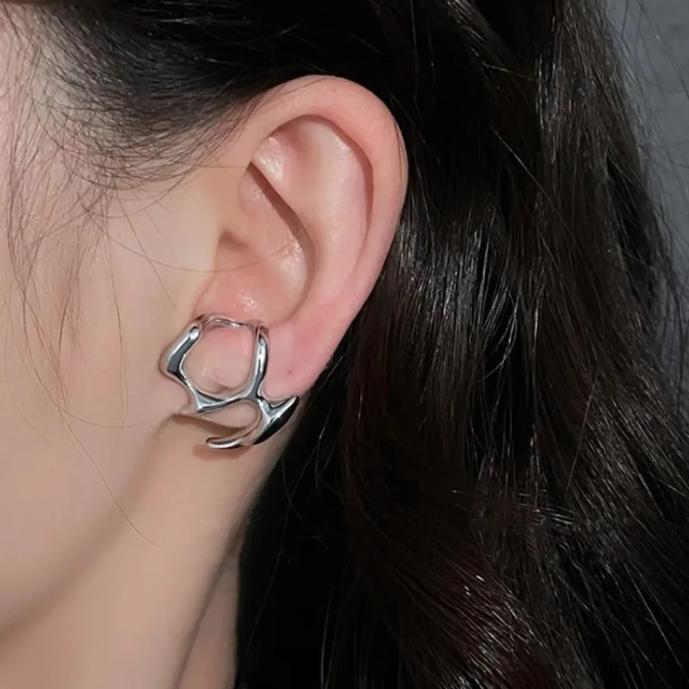 Women Trendy Y2K Irregular Liq - Street Fashion Earrings ulasan dan harga