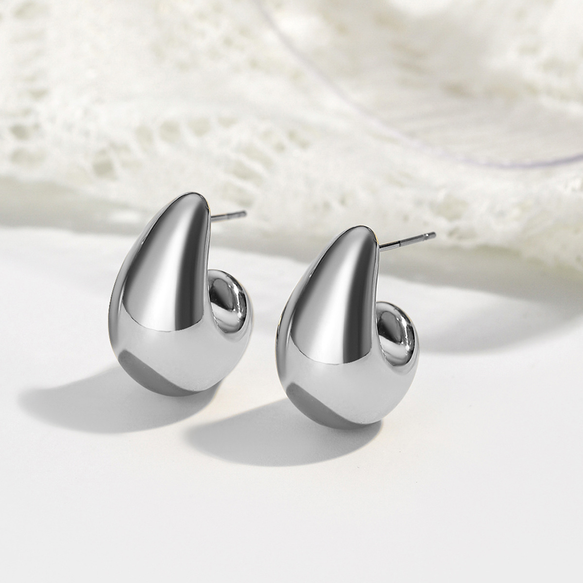 Water drop earrings, simple an - Street Fashion Earrings ulasan dan harga