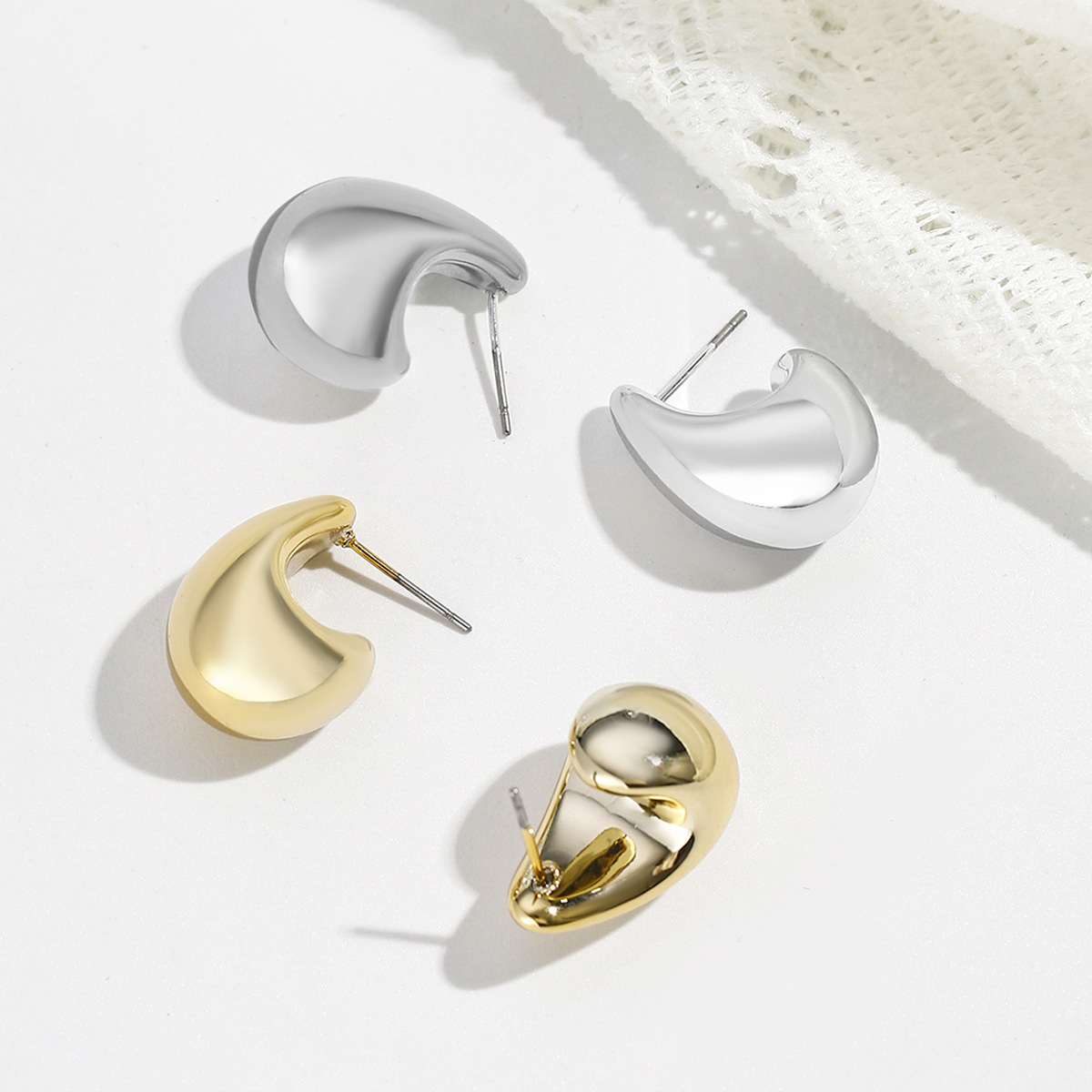 Water drop earrings, simple an - Street Fashion Earrings ulasan dan harga