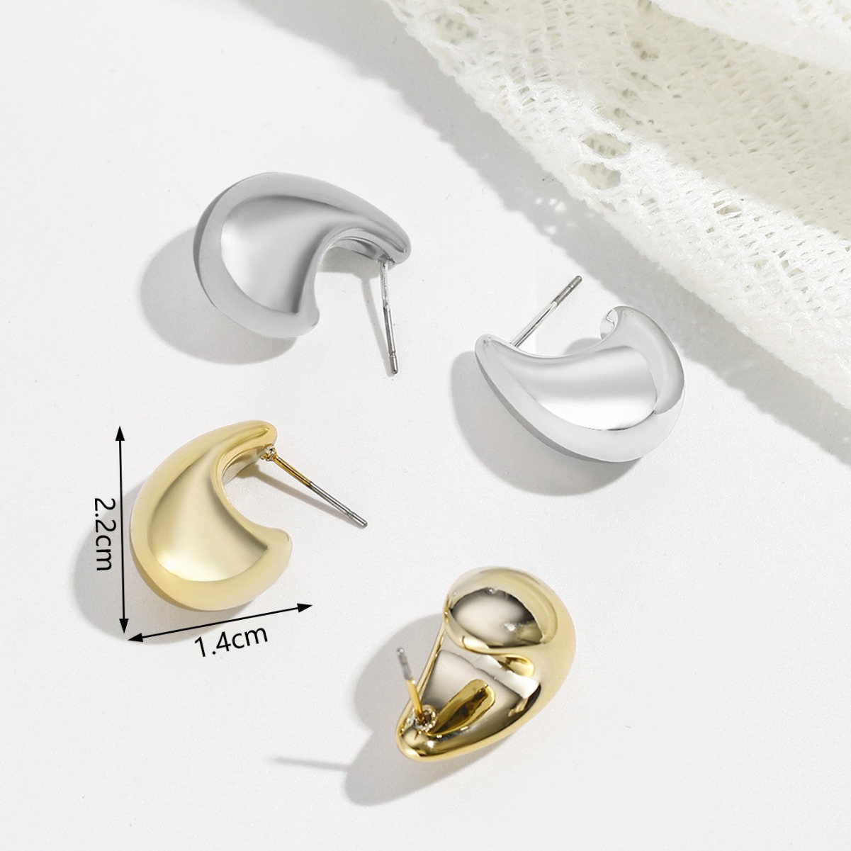 Water drop earrings, simple an - Street Fashion Earrings ulasan dan harga