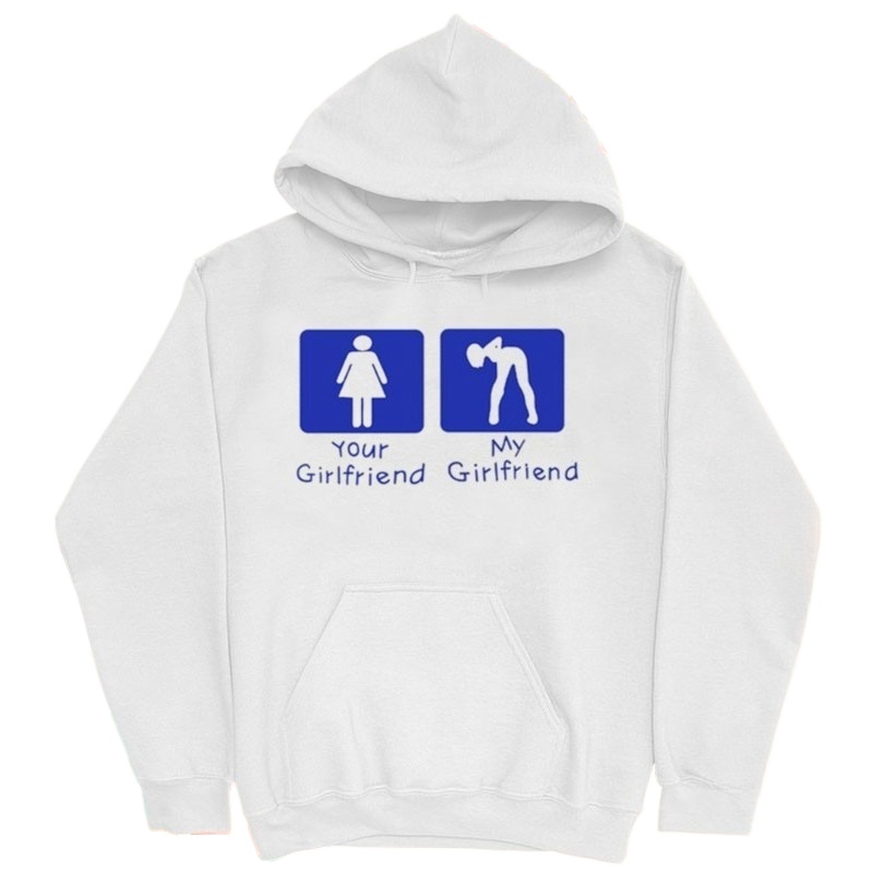 Your Girl Vs My Girl Hoodie Fa - Street Fashion Vs High Fashion ulasan dan harga