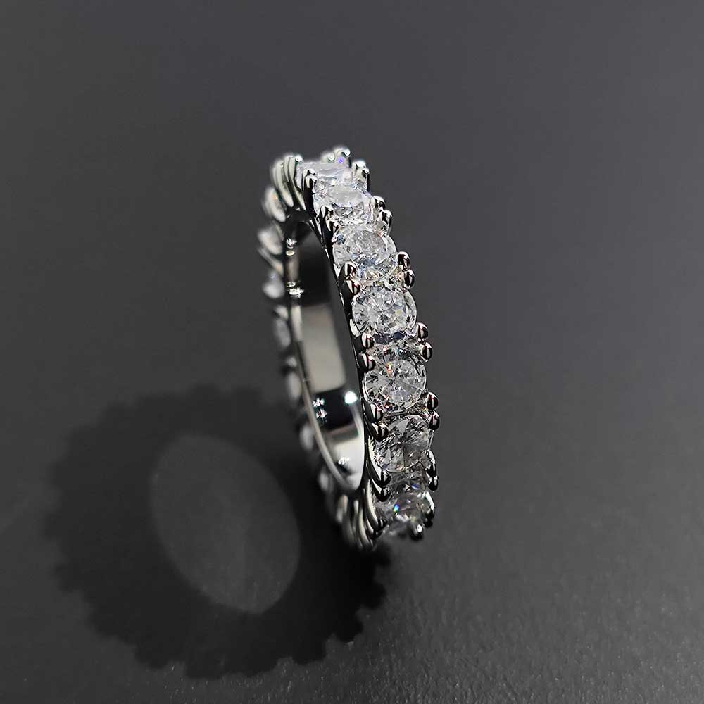 Tennis 4MM Solid Brass Plated  - Street Fashion Rings ulasan dan harga
