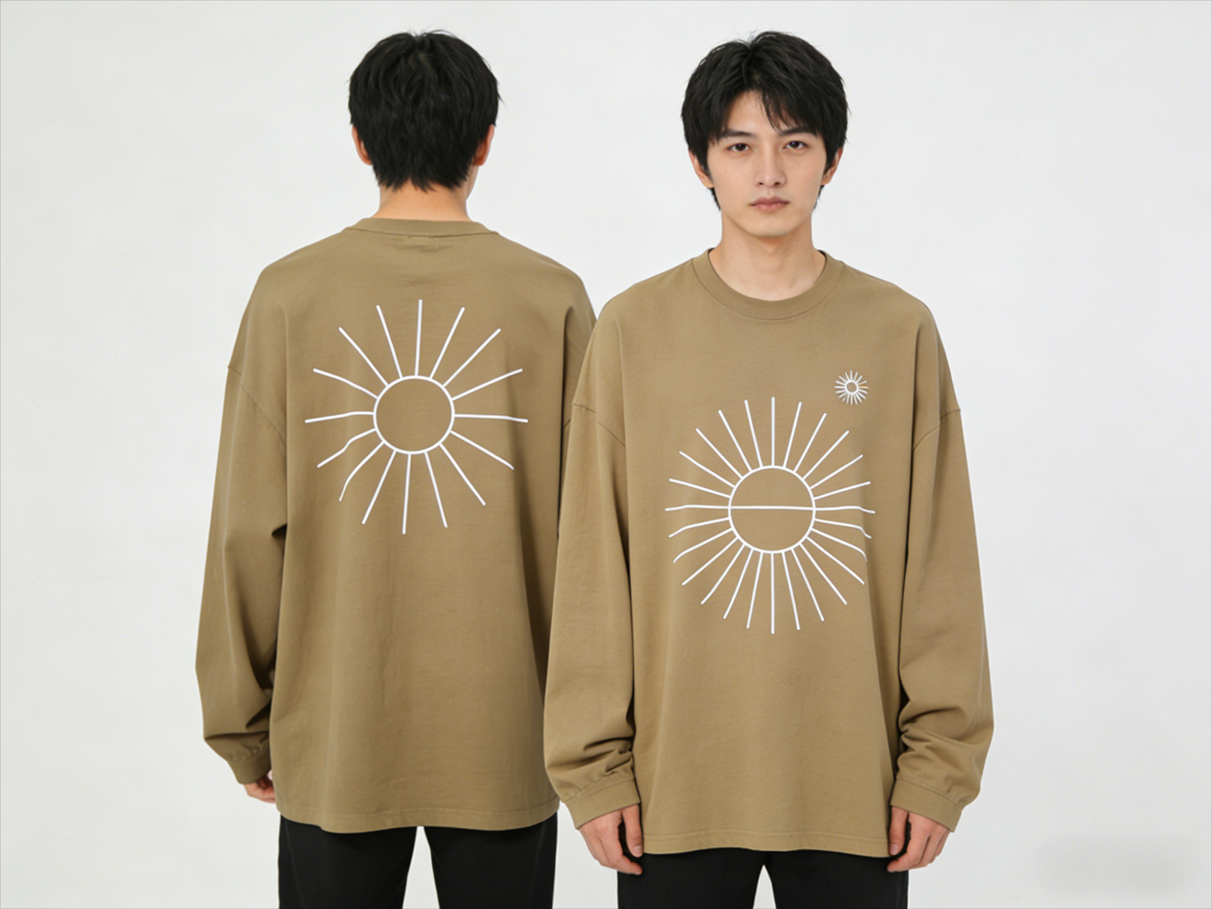 Men's Oversized Long Sleeve T- - Longline Tee Oversized ulasan dan harga
