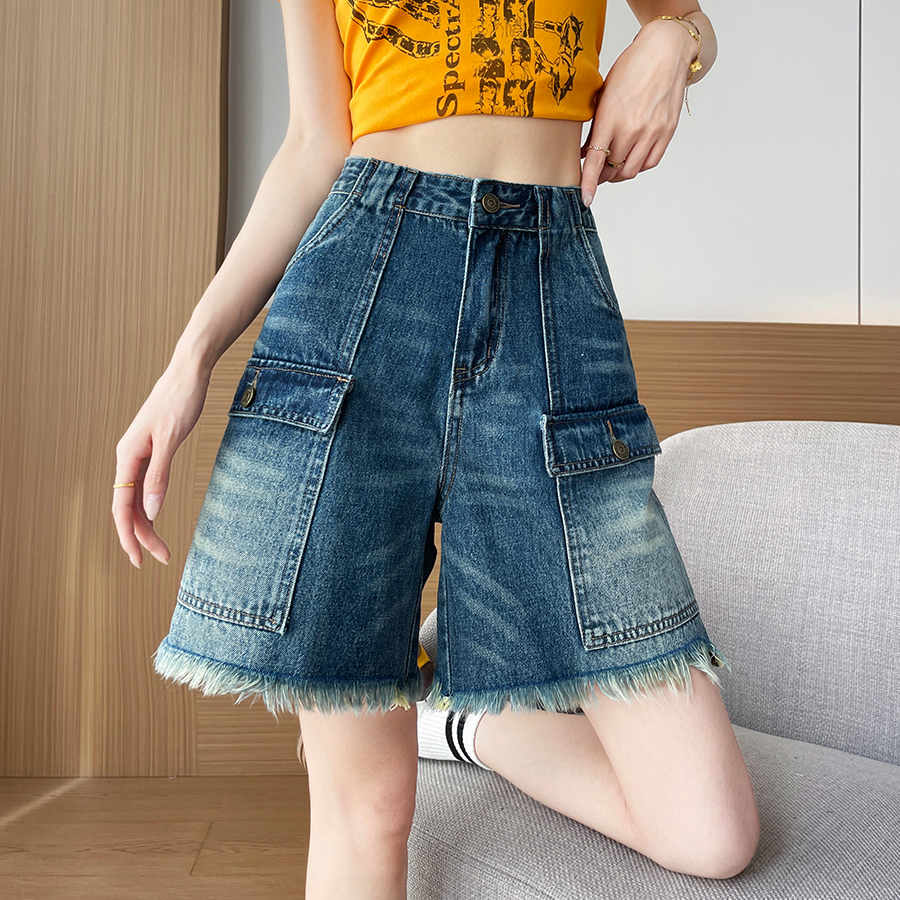 Women's Shorts Jorts High Wais - Cargo Pant Wide ulasan dan harga