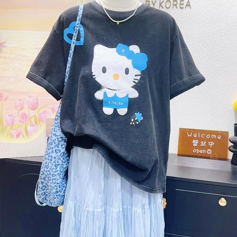 Hello Kitty High-Quality New S - Street Fashion Tshirt ulasan dan harga