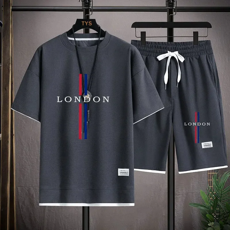 Summer new men's suit, short-s - Street Fashion Tshirt ulasan dan harga