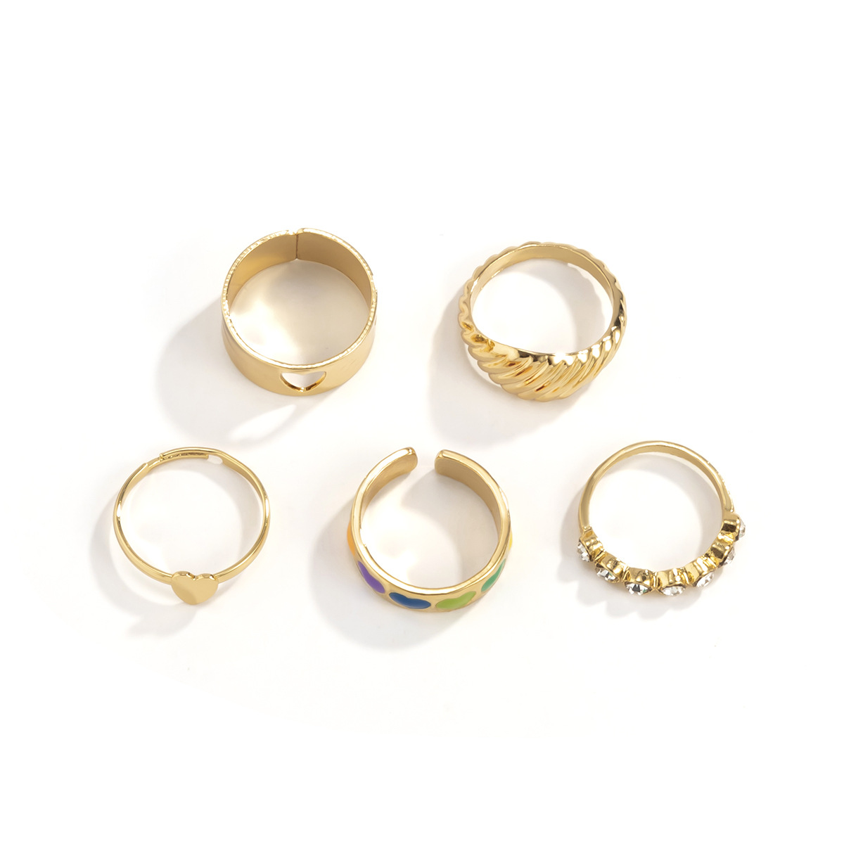 Fashion Personality Men's Hear - Street Fashion Rings ulasan dan harga