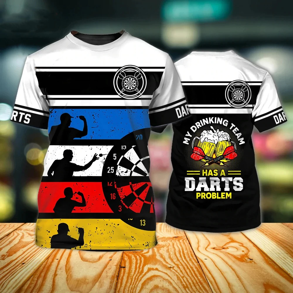 Darts Game 3D Men's T-shirt Fa - Street Fashion Game ulasan dan harga