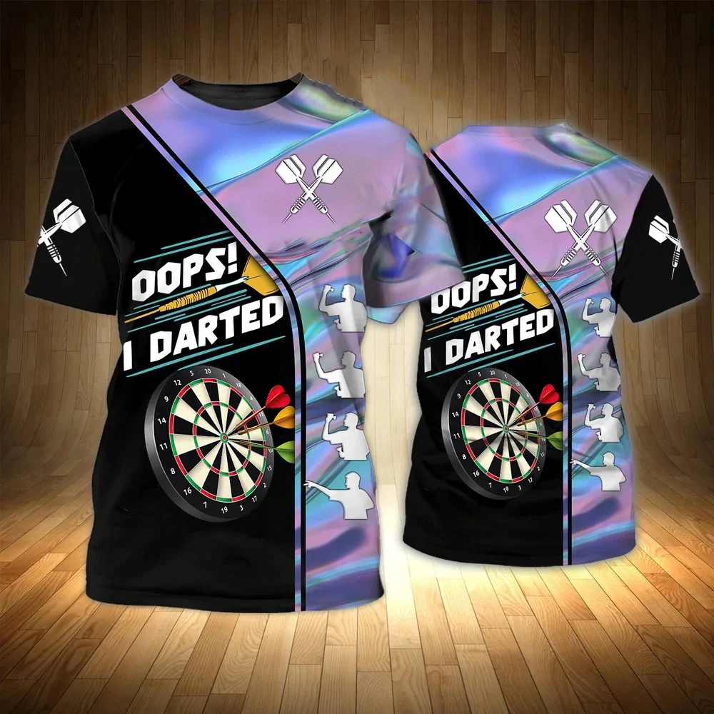 Darts Game 3D Men's T-shirt Fa - Street Fashion Game ulasan dan harga