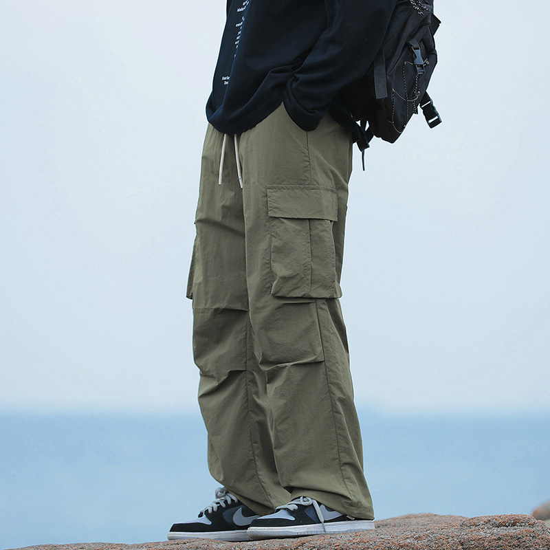 Men's Loose Cargo Pants Korean - Cargo Pant Wide ulasan dan harga