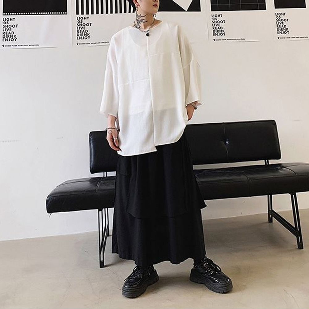 Men’s Oversized Longline T Shi - Longline Tee Oversized ulasan dan harga