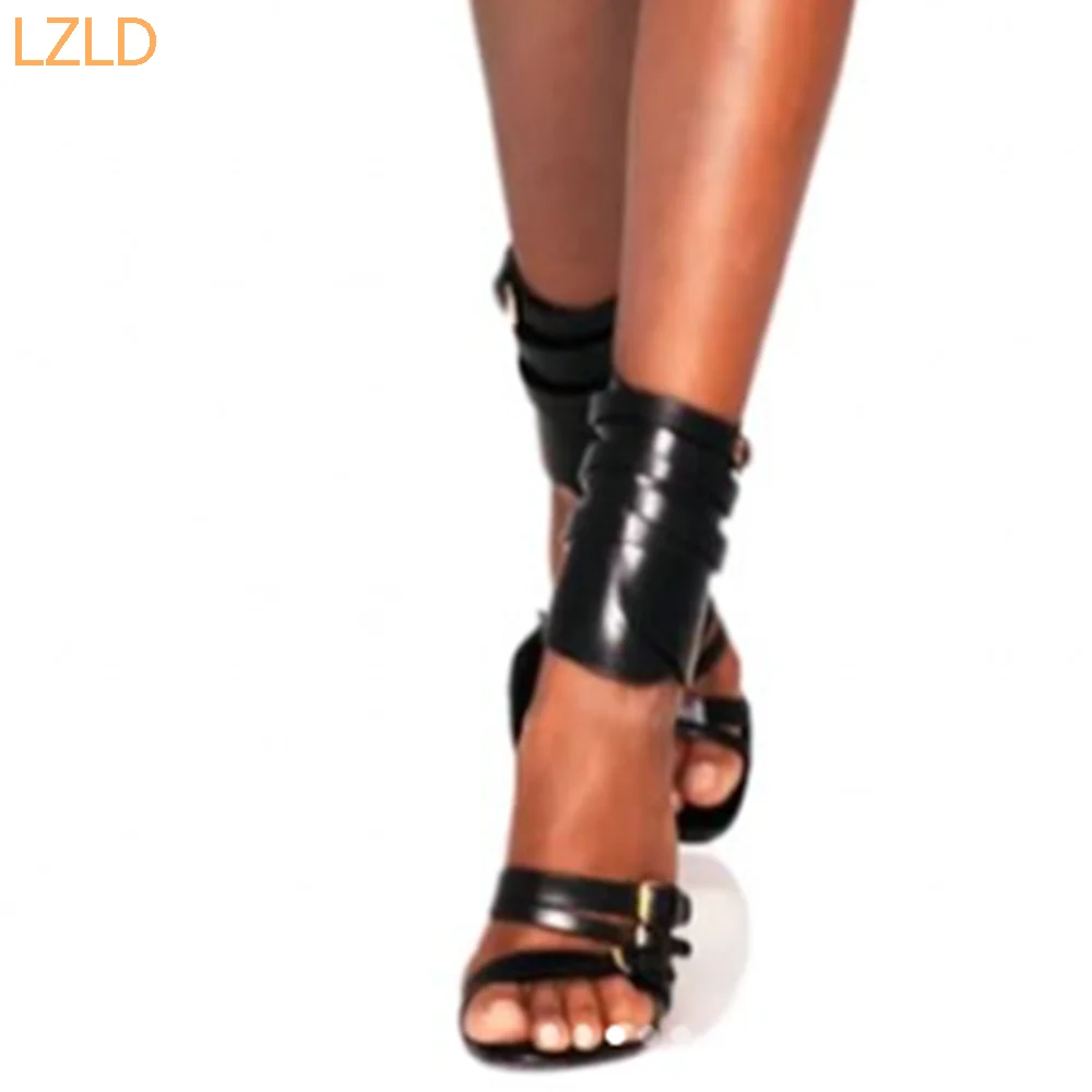 Black Sexy Catwalk Women Sanda - Street Fashion Women ulasan dan harga