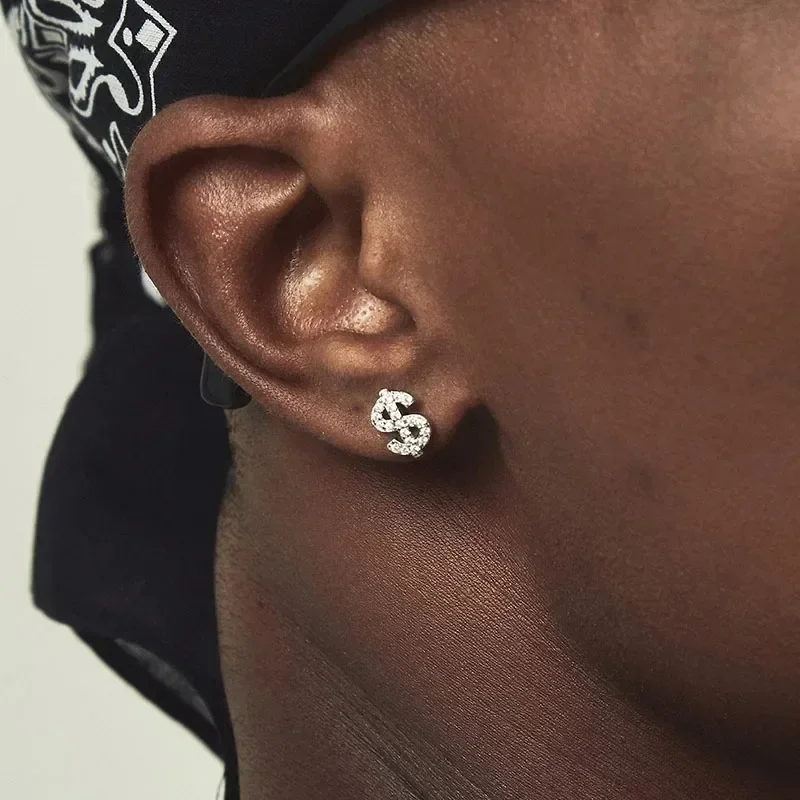 American-Style All Zircon Doll - Street Fashion Earrings ulasan dan harga