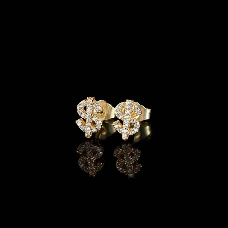 American-Style All Zircon Doll - Street Fashion Earrings ulasan dan harga