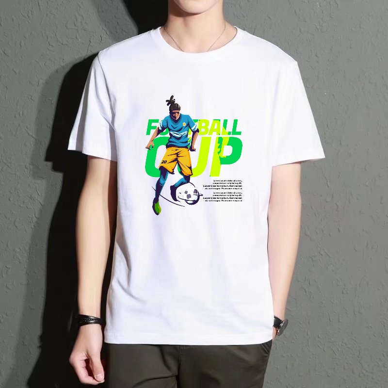 Men's Black Round-Neck Short-S - Street Fashion Theme ulasan dan harga
