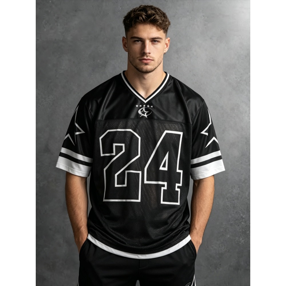 2026 Summer New Men's V-Neck T - Street Fashion Tshirt ulasan dan harga
