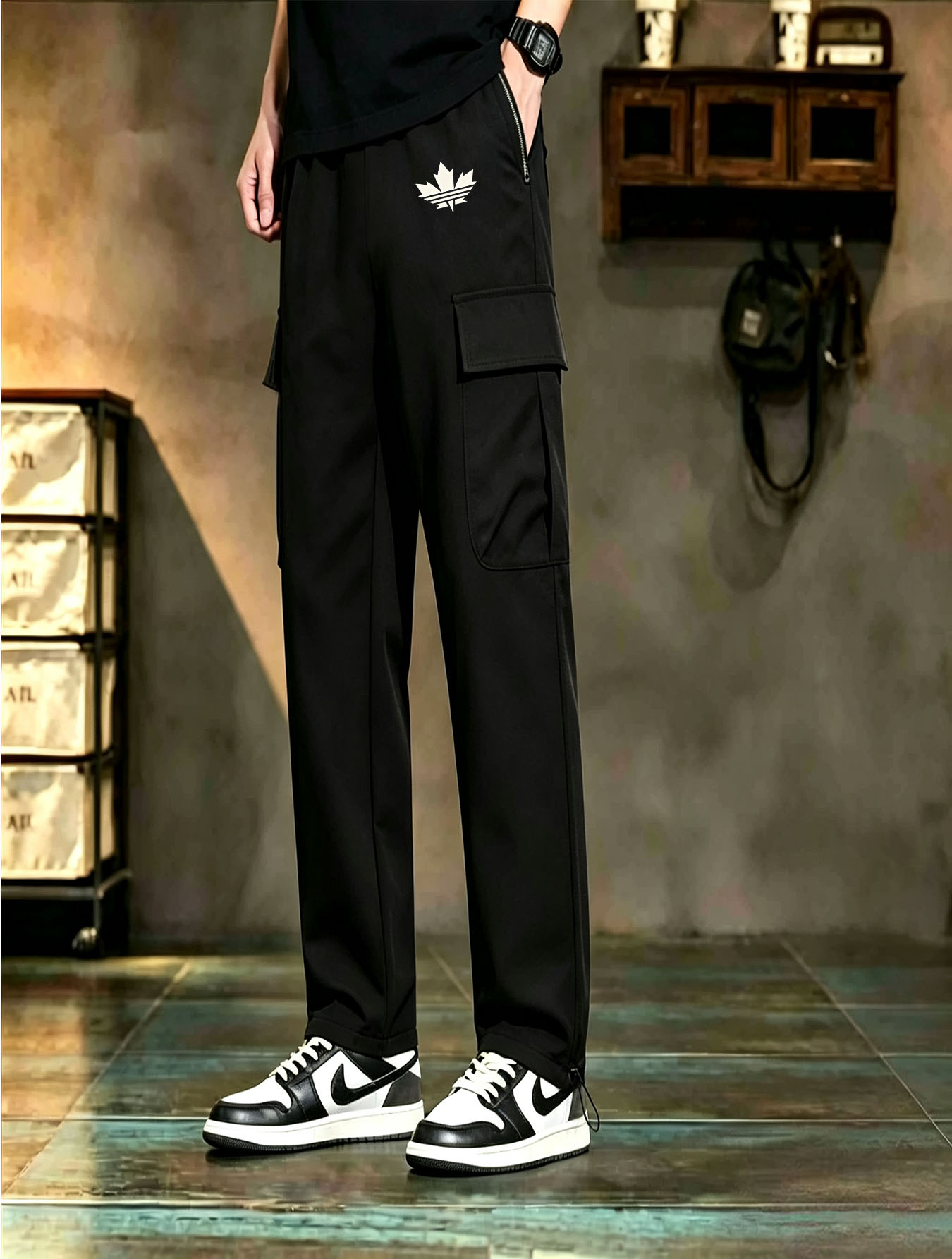 Men Multi Pocket Cargo Pants W - Cargo Pant Wide ulasan dan harga