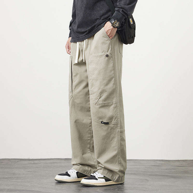 Autumn New Straight Casual Pan - Cargo Pant Wide ulasan dan harga