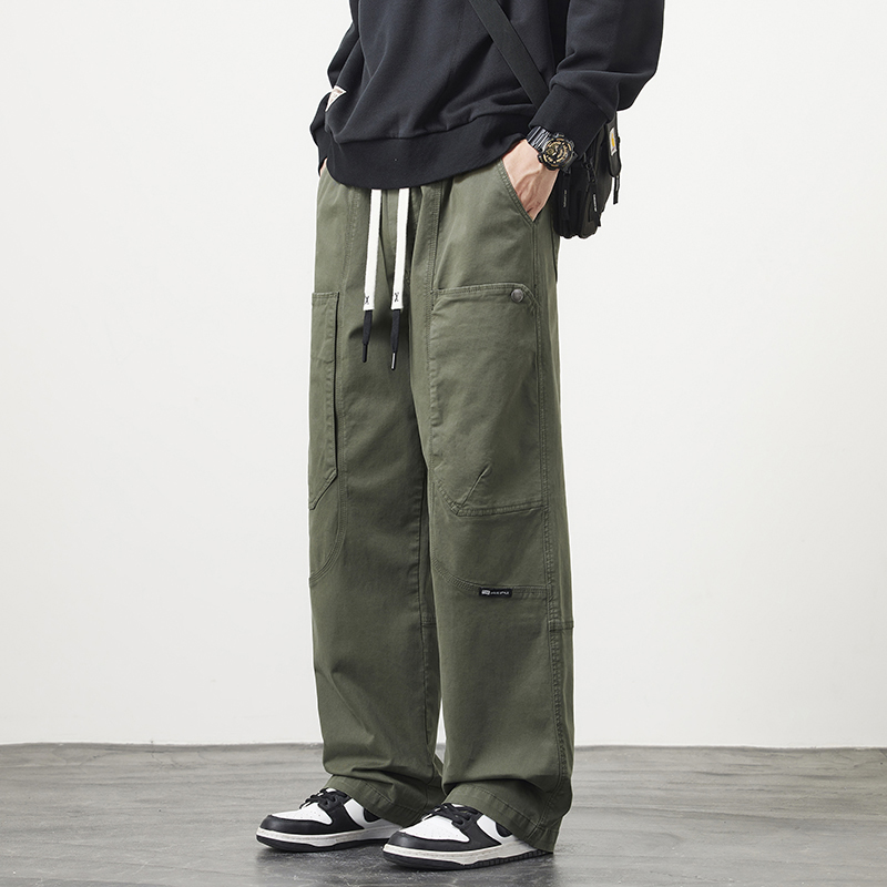 Autumn New Straight Casual Pan - Cargo Pant Wide ulasan dan harga