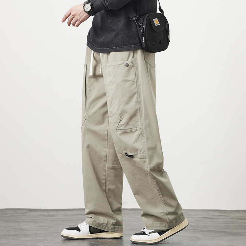 Autumn New Straight Casual Pan - Cargo Pant Wide ulasan dan harga