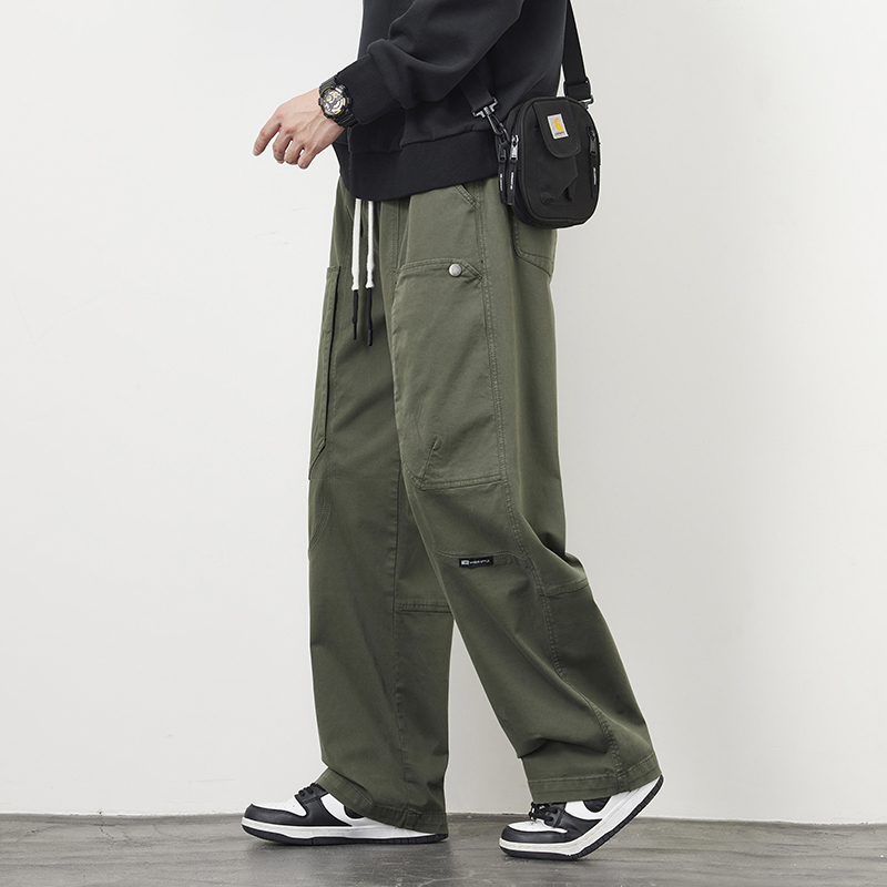 Autumn New Straight Casual Pan - Cargo Pant Wide ulasan dan harga