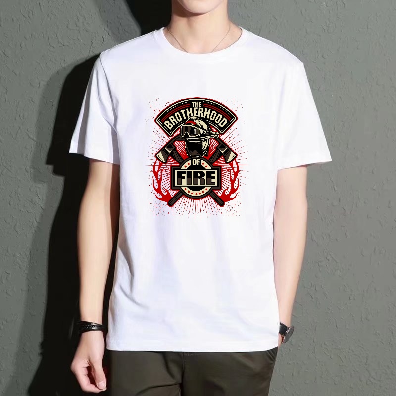 Men's Black Round-Neck Short-S - Street Fashion Theme ulasan dan harga