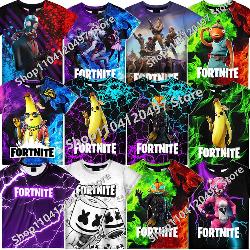 Fortnite Game Kids T-shirt Cos - Street Fashion Game ulasan dan harga