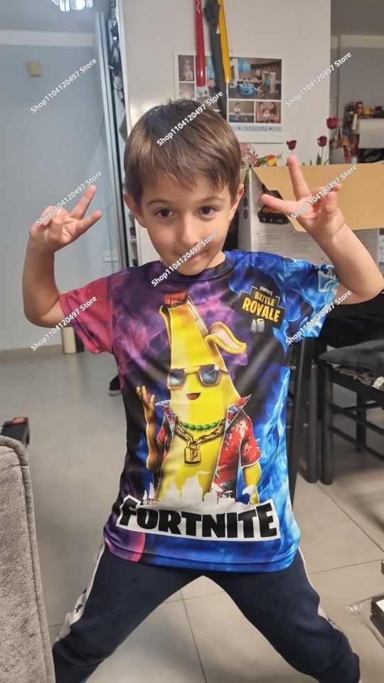 Fortnite Game Kids T-shirt Cos - Street Fashion Game ulasan dan harga
