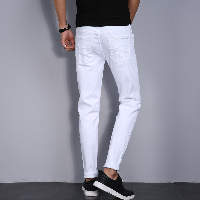 High Street Fashion Men Jeans  - Street Fashion In Korea ulasan dan harga