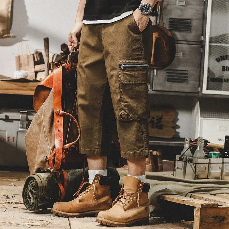 With Zipper Khaki Draw String  - Cargo Pant Wide ulasan dan harga