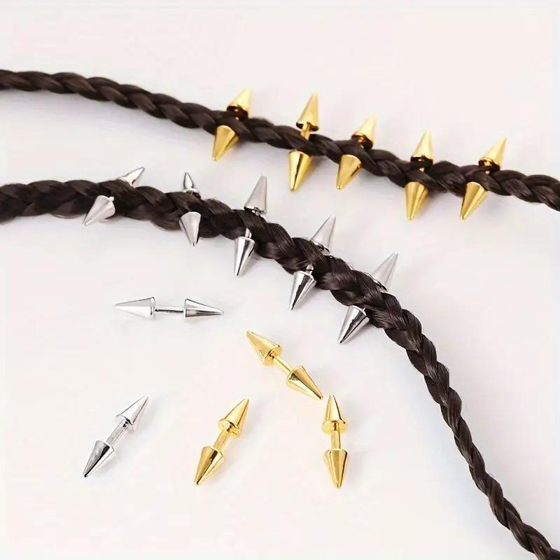 5pcs Set Spiked Hair Clips Pun - Street Fashion Rings ulasan dan harga
