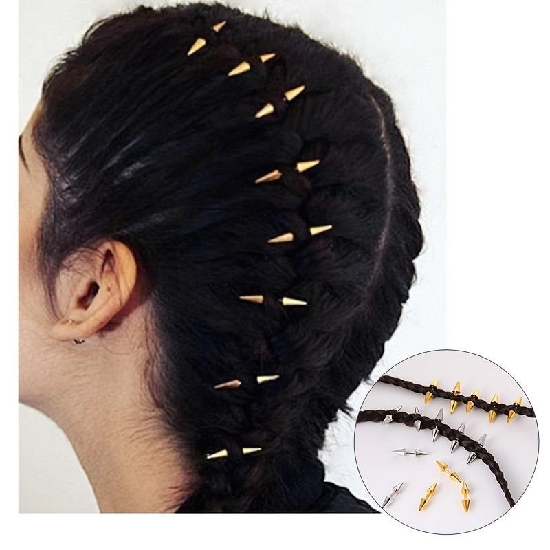 5pcs Set Spiked Hair Clips Pun - Street Fashion Rings ulasan dan harga