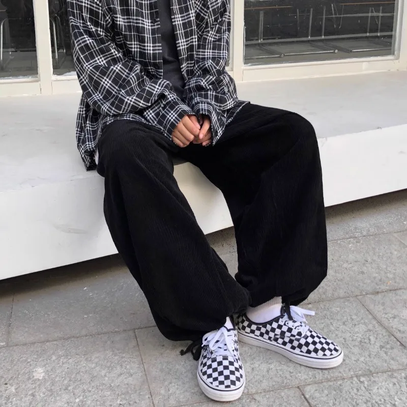 Japanese Streetwear Corduroy W - Cargo Pant Wide ulasan dan harga