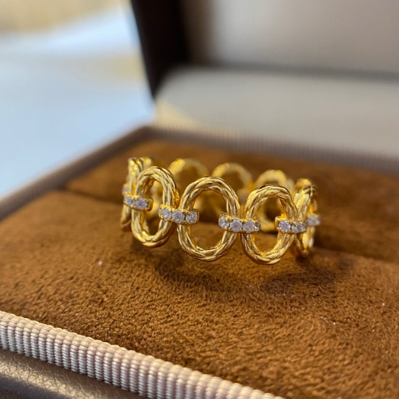 Minimalist hip-hop style hollo - Street Fashion Rings ulasan dan harga
