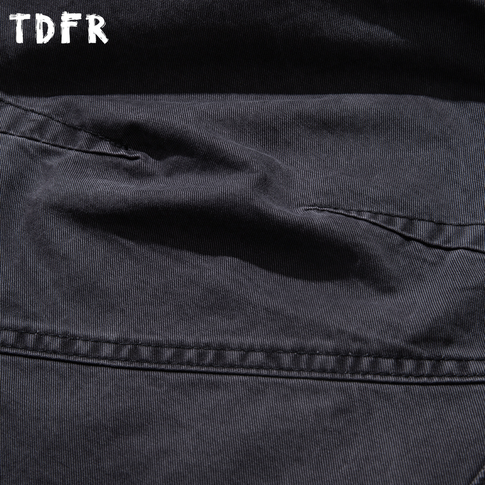 Washed Distressed Pleated Carg - Cargo Pant Wide ulasan dan harga