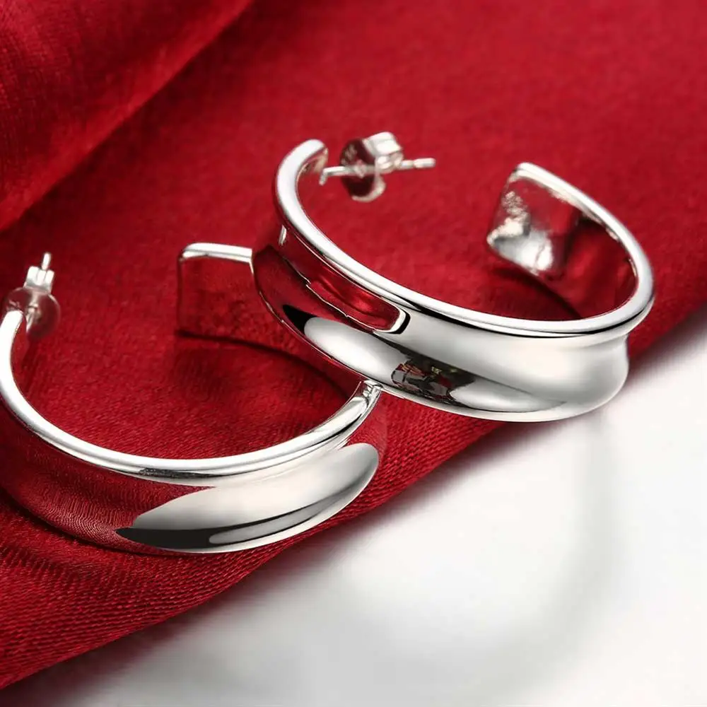 925 Sterling Silver Beautiful  - Street Fashion Earrings ulasan dan harga