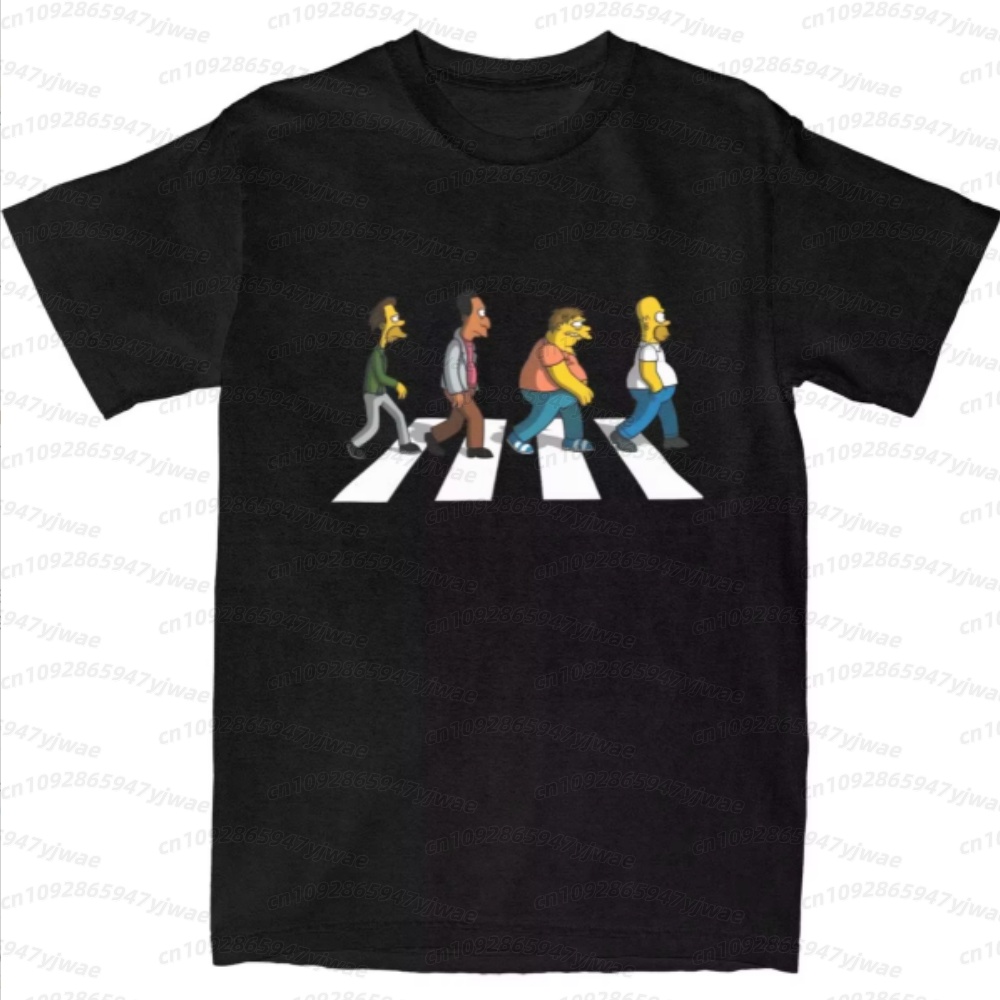 2026 men Simpsons Dad Sidewalk - Street Fashion Tshirt ulasan dan harga