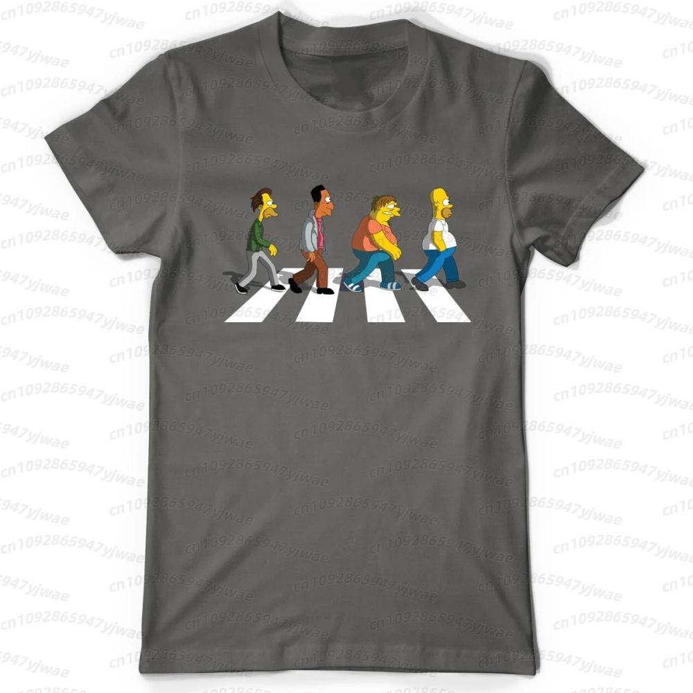 2026 men Simpsons Dad Sidewalk - Street Fashion Tshirt ulasan dan harga
