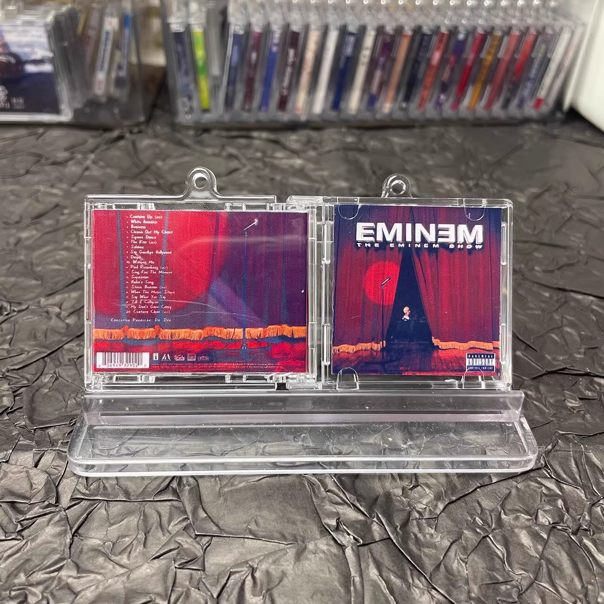 Hip hop Slim Shady MINI Music  - Street Fashion Rings ulasan dan harga