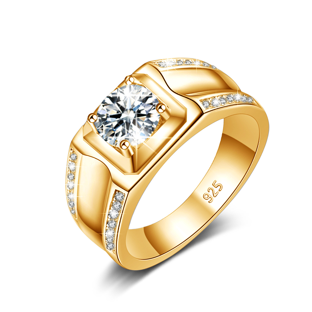Trends 2025 Luxury Moissanite  - Street Fashion Rings ulasan dan harga
