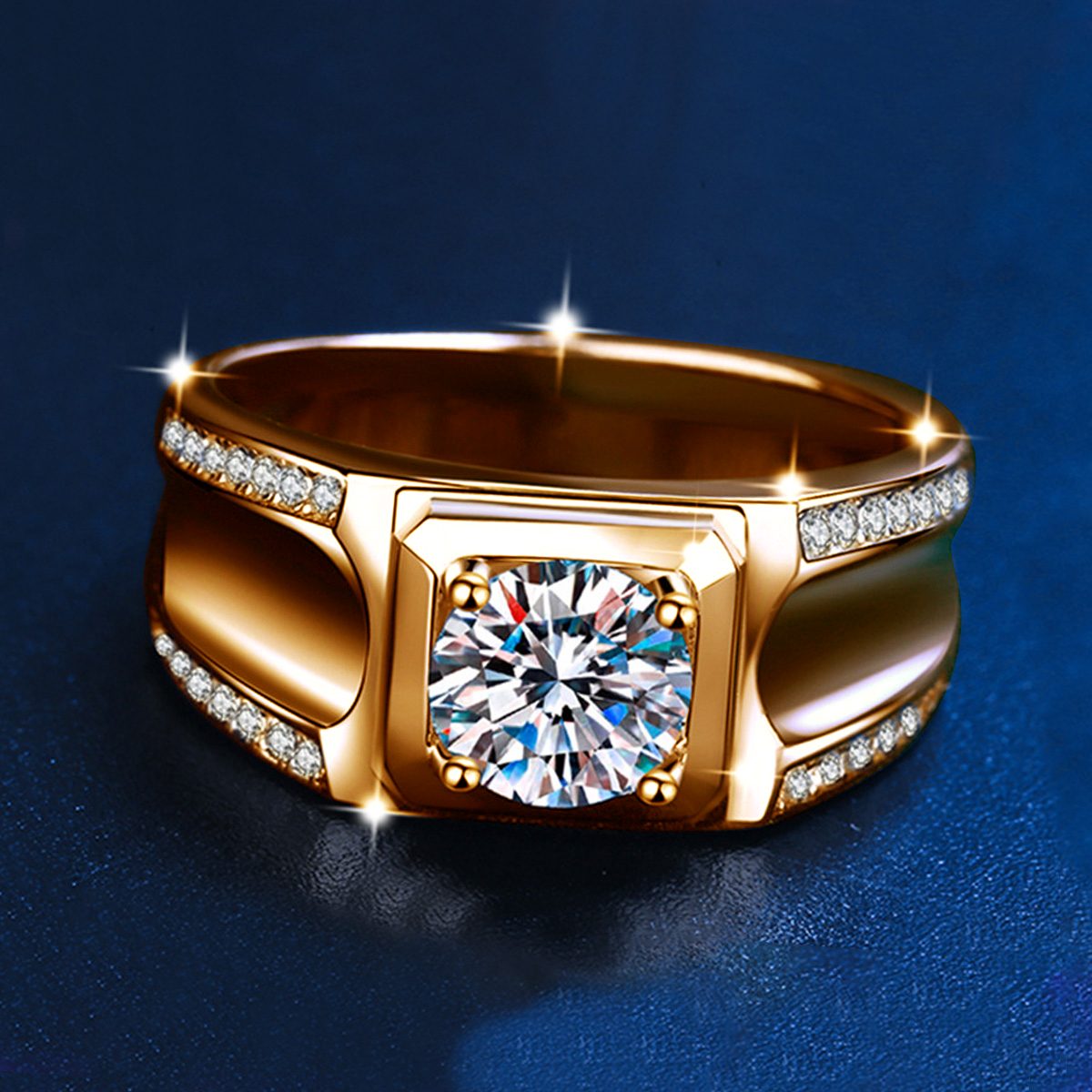Trends 2025 Luxury Moissanite  - Street Fashion Rings ulasan dan harga