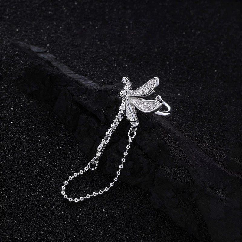 XIYANIKE Dragonfly Chain Tasse - Street Fashion Earrings ulasan dan harga