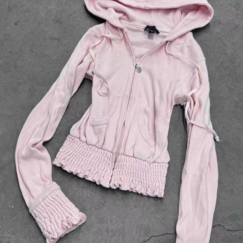 Vintage Sweatshirt 2-Piece Set - Street Fashion In Korea ulasan dan harga