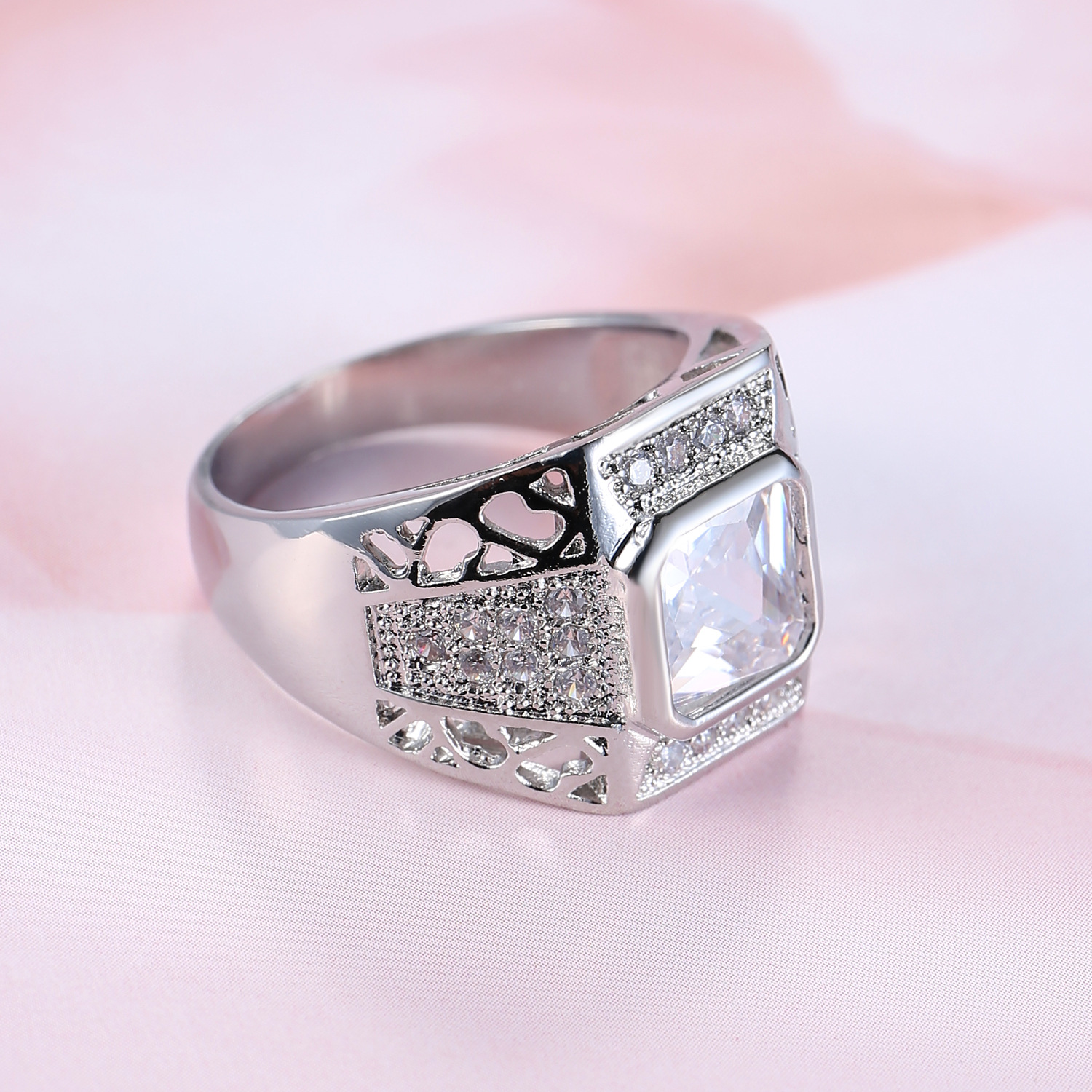 Luxury 925 Sterling Silver Hip - Street Fashion Rings ulasan dan harga